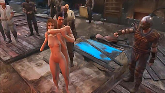 Sessione Di Sesso Di Gruppo Pubblico Con Diamond City