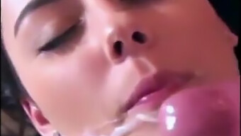 Amateur Homemade Video Of A Woman Getting Her Face Covered In Cum