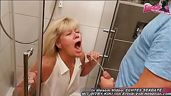 German Milf Gets Caught By Her Husband While Fucking A Young Stud