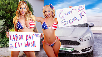 Squeaky Clean Taboo: แม่เลี้ยงและลูกเลี้ยงที่แก่และหนุ่มในเซ็กส์สามคน Bdsm Carwash