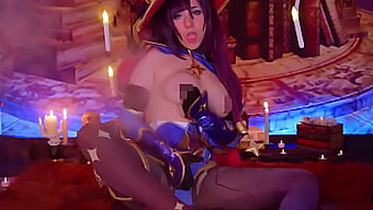 La Sensuale Performance Da Sola Della Cosplayer Mona Megistus In Affitto