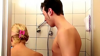 German Milf Seduces And Fucks Stepson In Shower