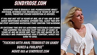 Sindy Rose'S Extreme Anal Dildoing On A Sandy Beach