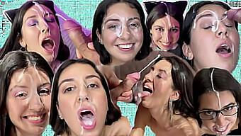 Compilation Of Facials And Cum Swallowing Action