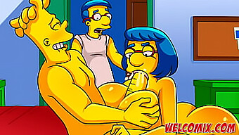 Le Sexe Sauvage De Barty Avec Une Mère À Gros Seins Dans La Cuisine - Simptoons Simpsons Porno