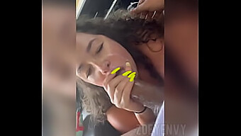 Big Titted Woman Gets A Facial In Public