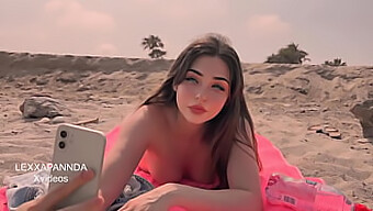 A Deepthroat Blowjob On The Beach With A Cute Whore Ending In A Facial